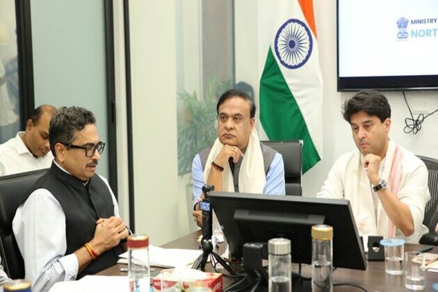 Union minister Jyotiraditya M Scindia launches Mission "Senehjori" for Assam Muga Silk