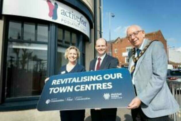 Lyons marks success of funding boost for town centre businesses across Mid and East Antrim