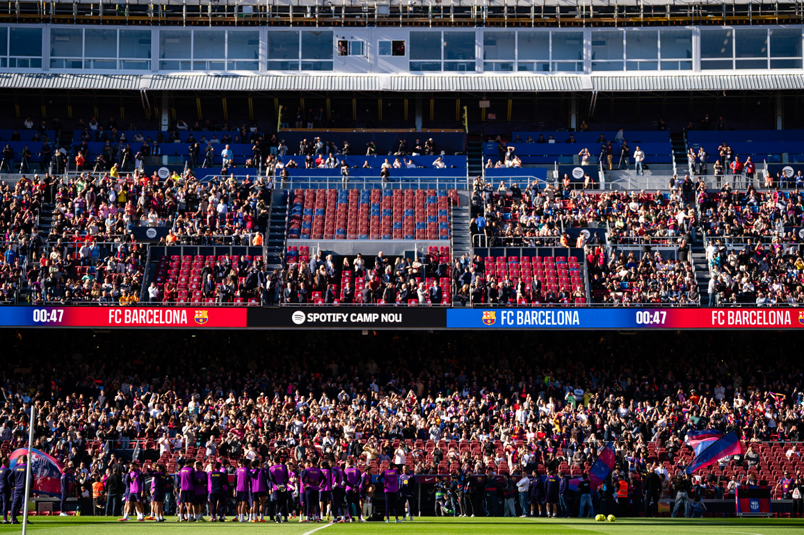 (SP)SPAIN-BARCELONA-FOOTBALL-LALIGA-NEW CAMP NOU-OPEN TRAINING SESSION