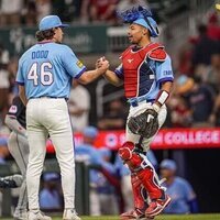 Braves option LHP Dylan Dodd after three-inning save