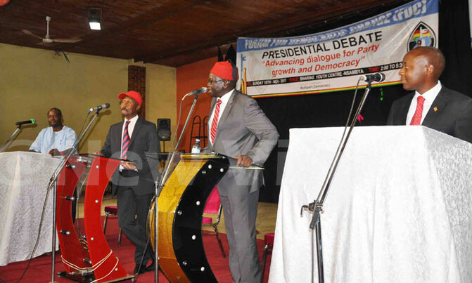 FDC debate: Muntu defends term, as candidates persuade voters FDC debate: Muntu defends term, as candidates persuade voters
