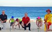  Woodside CEO Peter Coleman hits the beach to launch Woodside Nippers. 