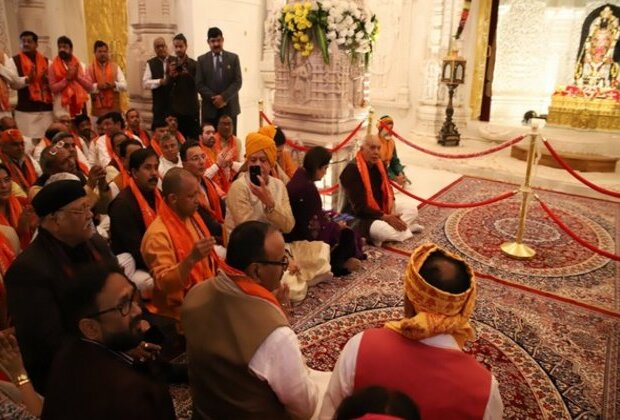 UP CM Adityanath visit Ram Temple in Ayodhya along with ministers, MLAs