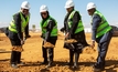  Exxaro CEO Mxolisi Mgojo, board member Geraldine Fraser-Moleketi, Mpumalanga Province premier MPL Refilwe Mtshweni and Emakhazeni municipality executive mayor Cllr TD Ngwenya break ground on the BIP digital mine project