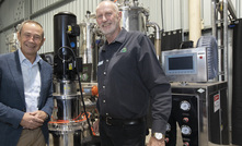 WA Premier Roger Cook, left, with IG chairman Phil Hearse at the Collie R&D Facility.