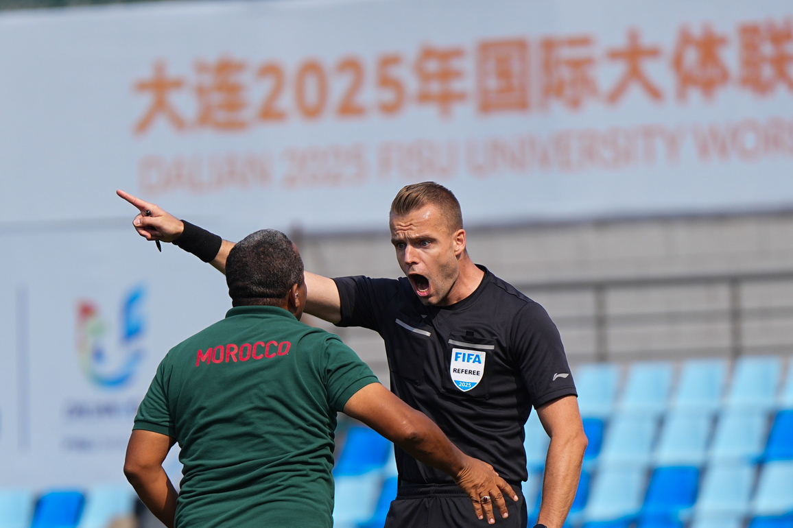 (SP)CHINA-DALIAN-FOOTBALL-FISU UNIVERSITY WORLD CUP-MEN'S BRONZE MEDAL MATCH (CN)