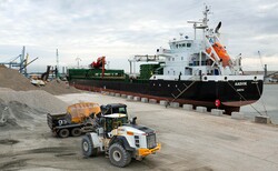 First shipment of low-carbon aggregates from china clay waste reaches London