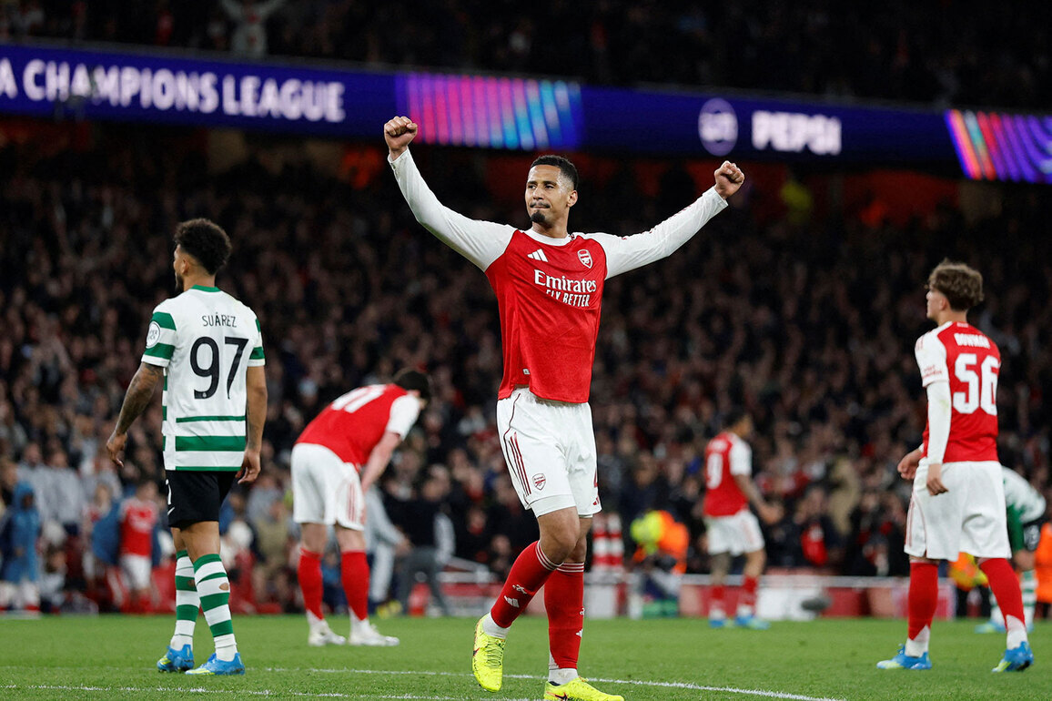 Arsenal advance to UCL semi-finals after tense draw with Sporting