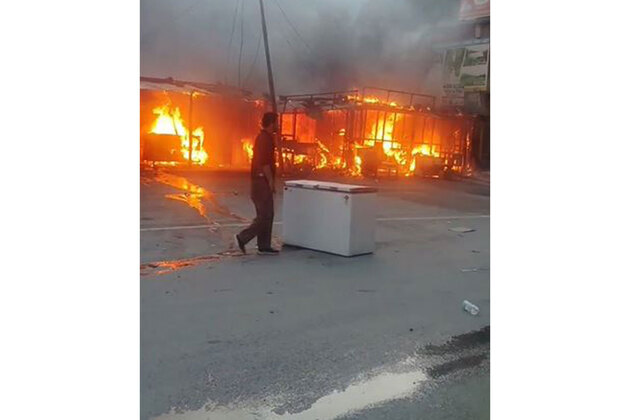 J-K: Massive fire engulfs 12 shops in Poonch's Bufliaz sector