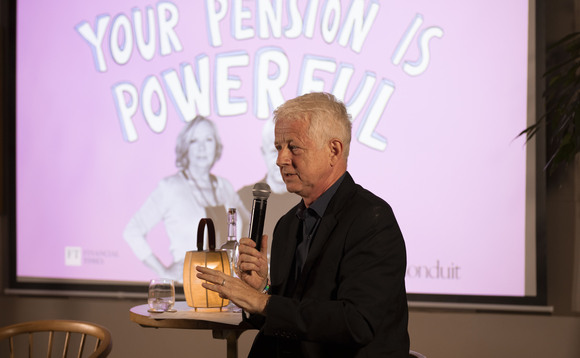 Richard Curtis speaking at the MMM event on Monday evening