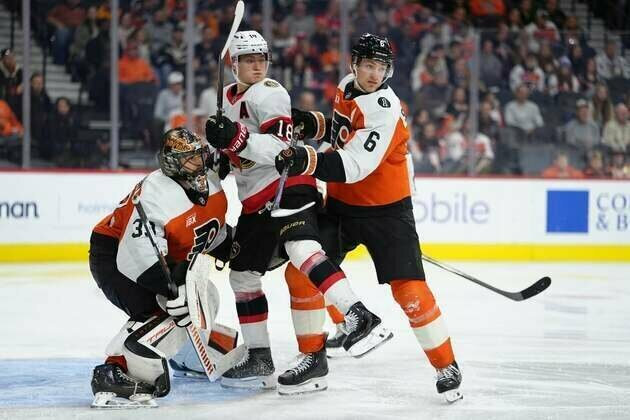 Tim Stutzle scores in OT as Senators get past Flyers 3-2