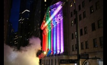  The New York Stock Exchange was lit up on the weekend as part of Pride Month