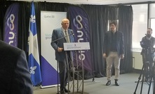 Pierre Fitzgibbon, Quebec's minister of economy and innovation, announces the investment