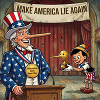 AIGC Cartoon | Make America Lie Again