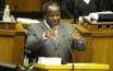  South Africa’s finance minister Tito Mboweni delivering the budget speech