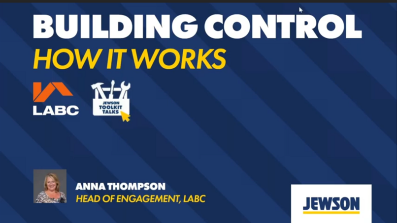 Jewson Toolkit Talks: LABC Tips from the Inside