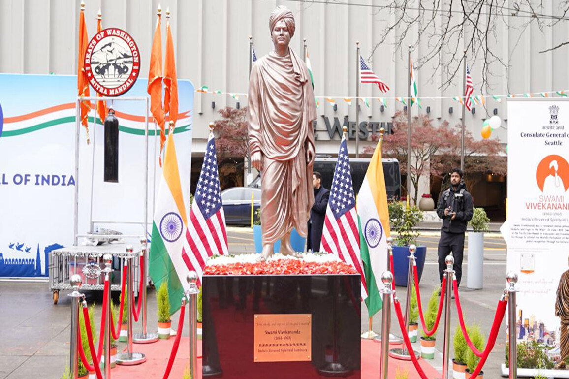US: Life-sized statue of Swami Vivekananda unveiled in Seattle