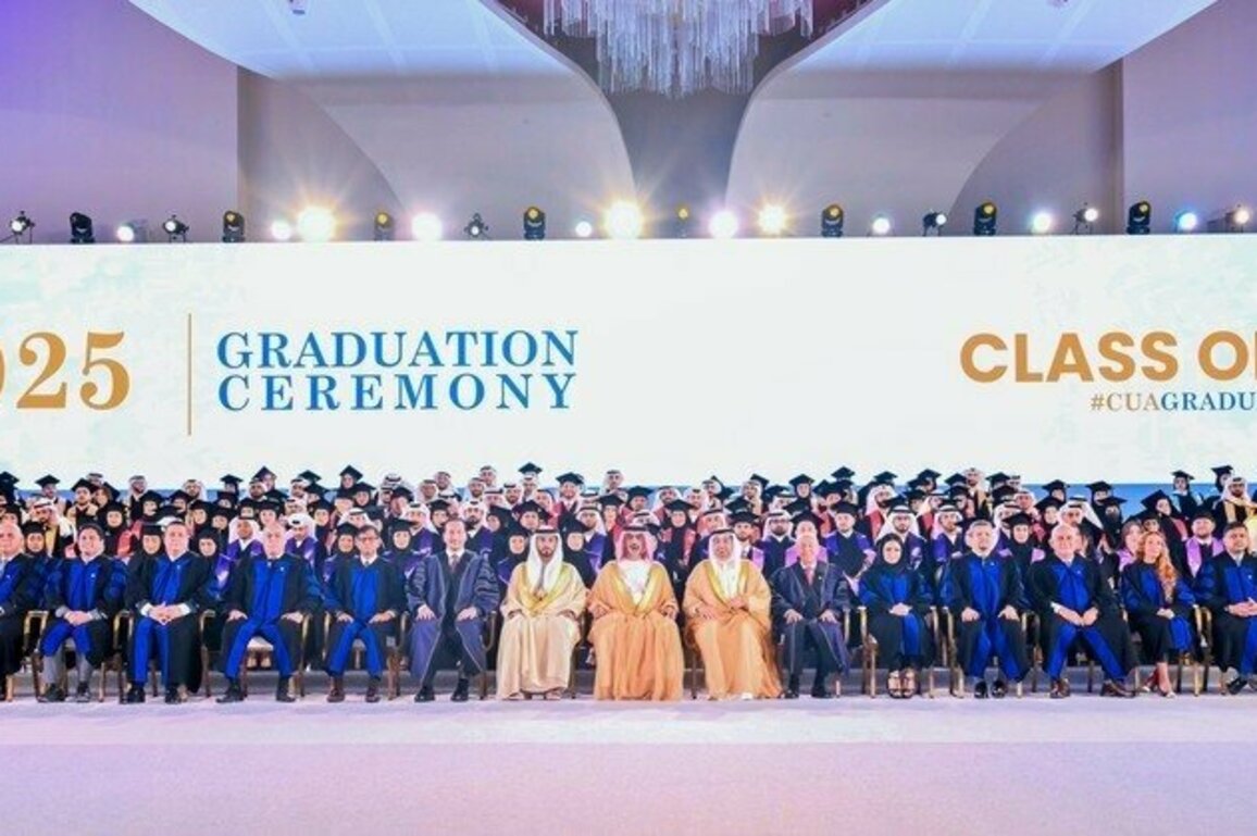 Ammar bin Humaid attends 2025 graduation ceremony of City University Ajman