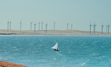  Wind power wind turbines in Aracati, near Fortaleza, Ceara, Brazil.