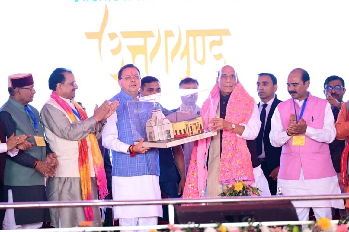 "Dhami not only bold but highly capable": Defence Minister Rajnath Singh