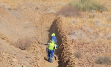 Trenching at Askari's Uis project in Namibia