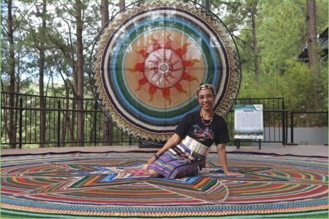 Sacred Circle Unfolds: Baguio Artist Guia Attempts Largest Crochet Mandalafor Guinness World Record