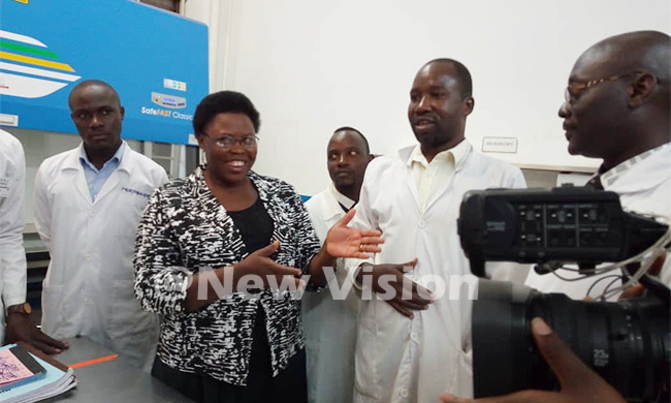 Minister Moriku visits cholera patients at Naguru Minister Moriku visits cholera patients at Naguru