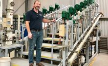 Aleks Nikoloski with part of Murdoch University's test plant infrastructure.