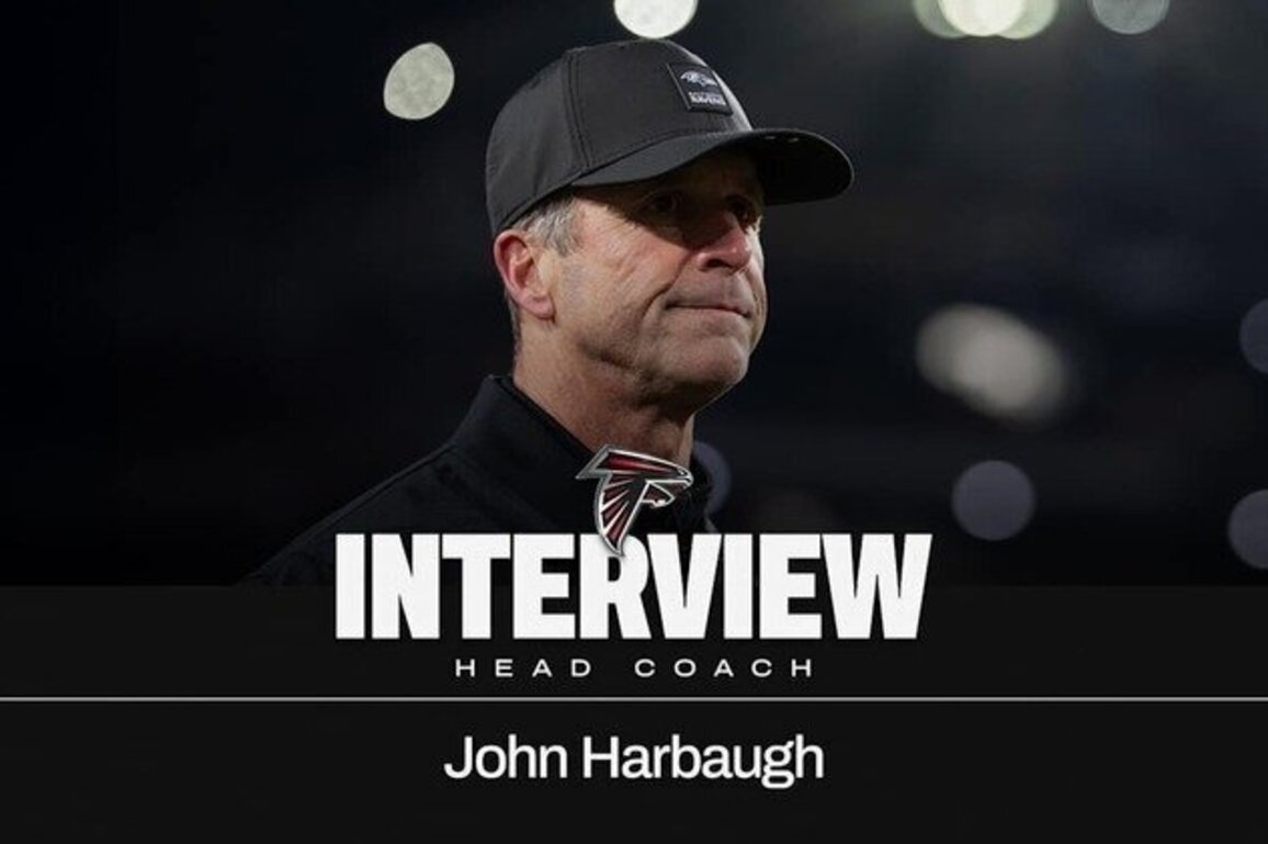 Falcons complete interview with John Harbaugh for head coach position