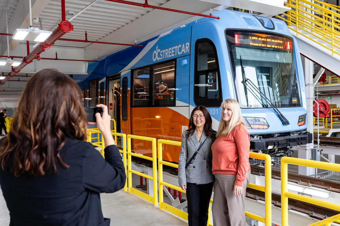 Orange County's New Streetcar Makes an Appearance