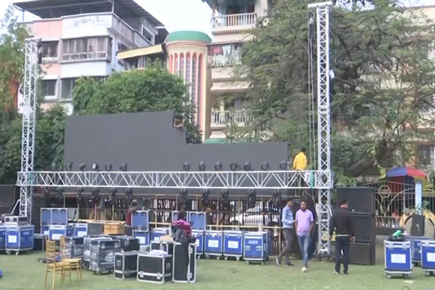 West Bengal: Siliguri Municipality sets up giant screen for fans ahead of Champions Trophy final