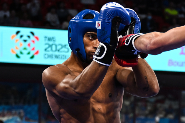 (SP)CHINA-CHENGDU-THE WORLD GAMES 2025-KICKBOXING-MEN'S K1 -75KG-BRONZE MEDAL BOUT (CN)