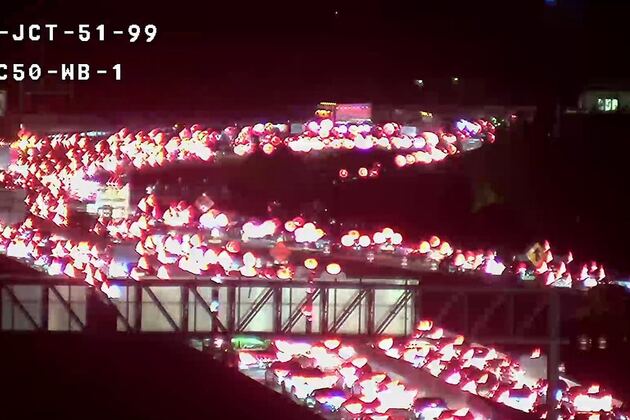 Multiple people critically injured in terrifying helicopter crash on freeway