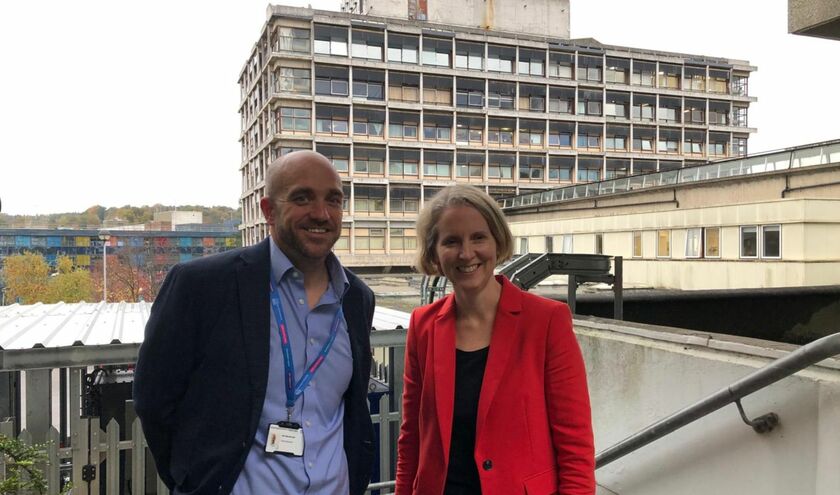 Neil Macdonald with Emma Reynolds (c) Buckinghamshire Healthcare NHS Trust 