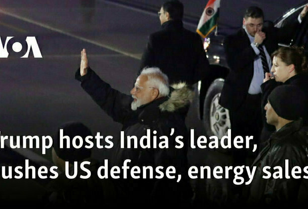 Trump hosts India's leader, pushes US defense, energy sales