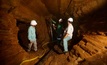 Underground at the Cascavel gold mine in Brazil. Multi-point sampling to provide better view of stope grades