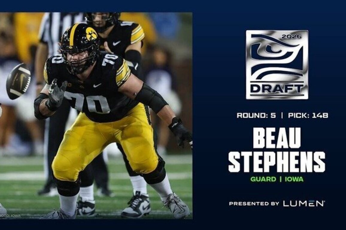 Seahawks Select Beau Stephens With 148th Overall Pick