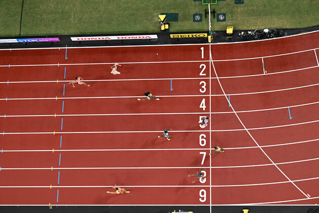 (SP)JAPAN-TOKYO-ATHLETICS-WORLD ATHLETICS CHAMPIONSHIPS-WOMEN'S 200M-SEMIFINAL
