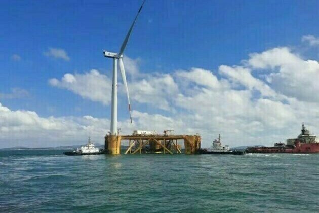 Equipped with Shanghai Electric's Offshore Tribune, World's First Deep-Sea Floating Wind Energy Project Integrated with Marine Ranching Completes