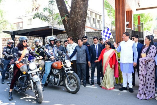CM Dhami flags off 'Drugs Free Uttarakhand' bike rally in Dehradun