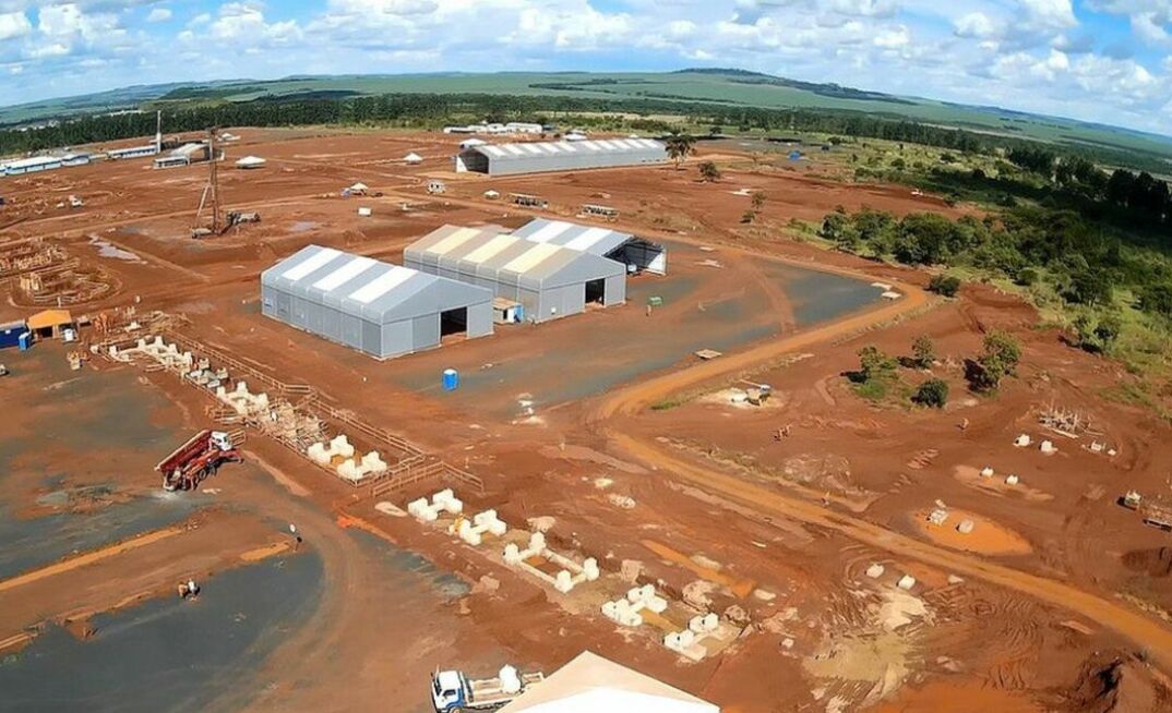 Modelo da fábrica de fertilizantes da Atlas Agro em Uberaba (MG)/Divulgação