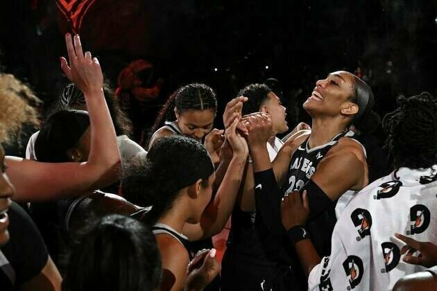 A'ja Wilson's double-double propels Aces over Mercury
