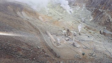 Ōwakudani is a geothermal valley in Japan and the country plans to increase its use of this renewable energy source in the coming years