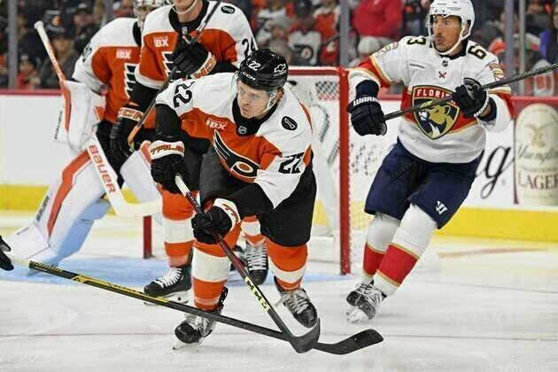 Sean Couturier logs 4 points as Flyers hand Panthers first loss