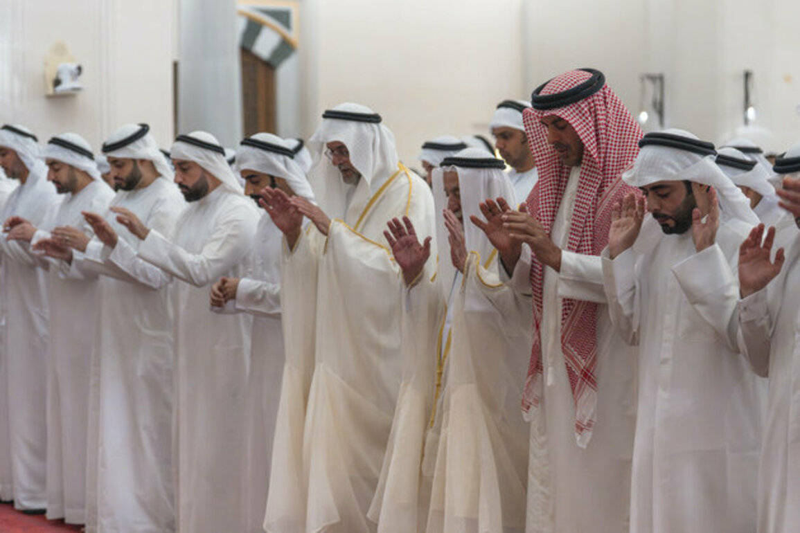 Sharjah Ruler performs Eid Al-Adha prayer at Sharjah Mosque