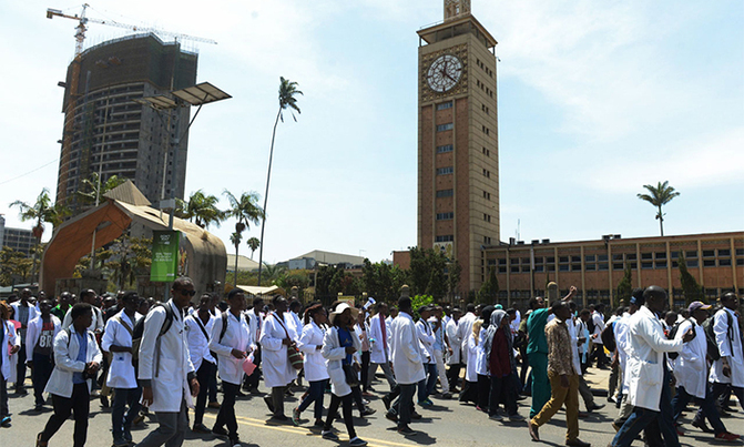 Kenya court jails doctors' union officials over strike Kenya court jails doctors' union officials over strike