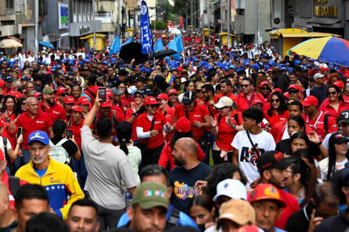 Maduro supporters rally in Caracas a month after US-led ouster