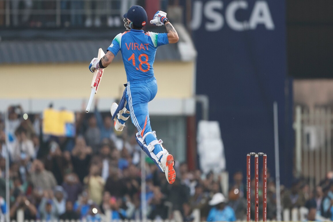 Virat Kohli's 52nd ODI century, partnership with Rohit leads India to 349/8 against SA in 1st ODI