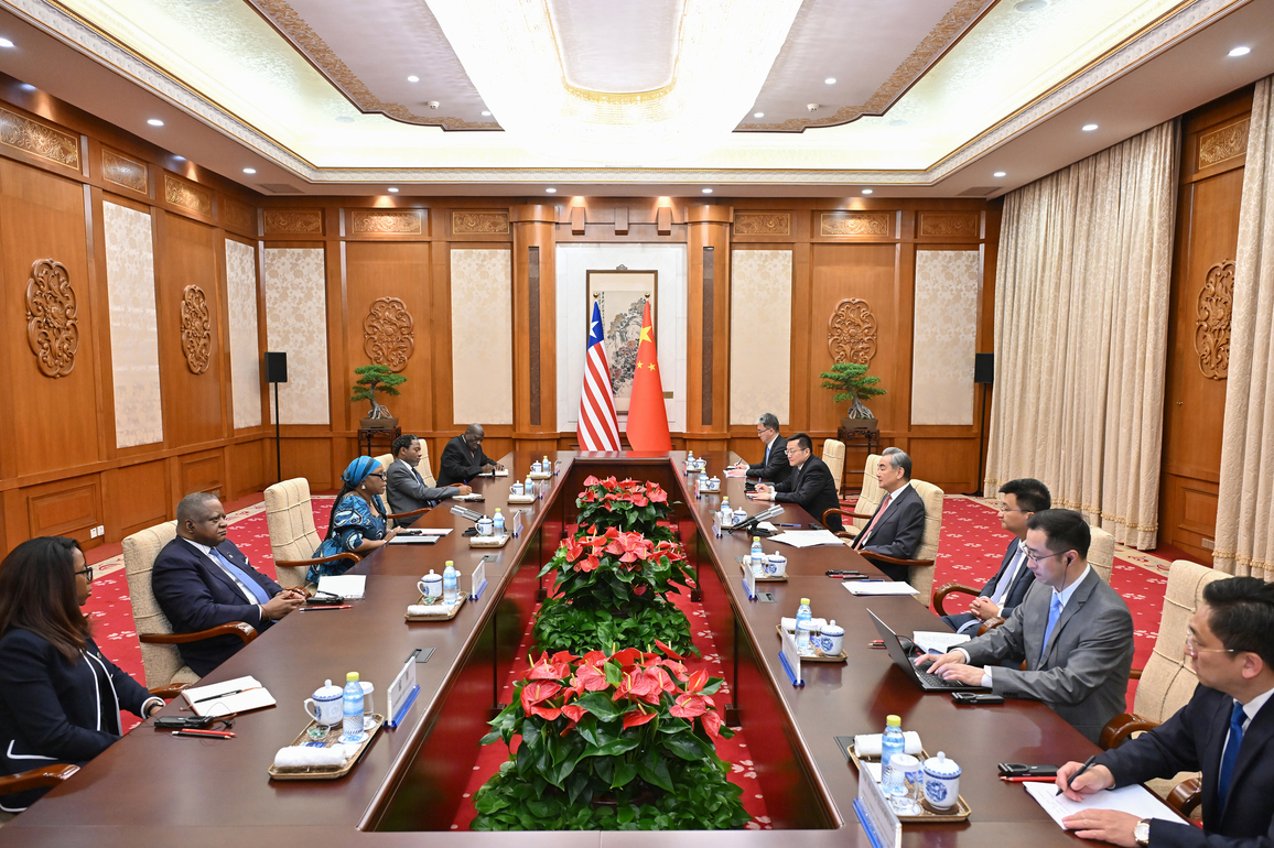 CHINA-BEIJING-WANG YI-LIBERIAN FM-TALKS (CM)