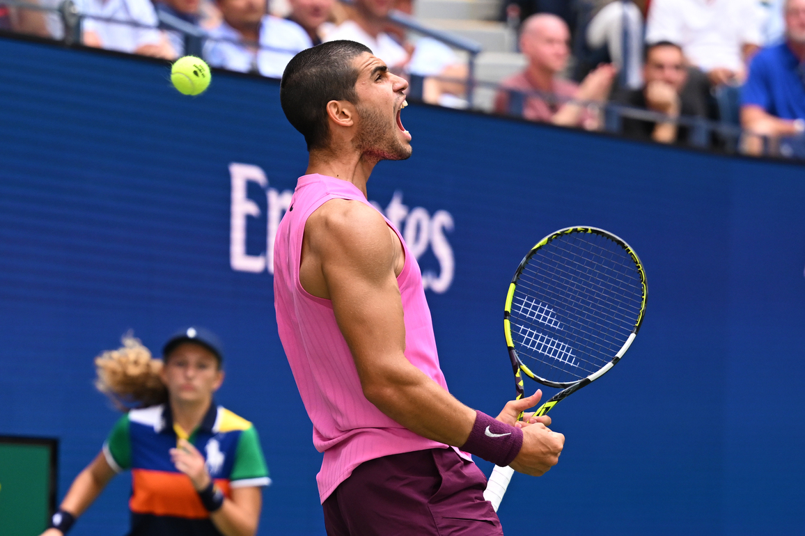 (SP)U.S.-NEW YORK-TENNIS-US OPEN-MEN'S SINGLES-ALCARAZ VS LEHECKA